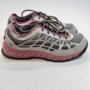 Ergo Cat Caterpillar Steel Toe Comfort Sneaker Shoes Women's 9 Pink Gray Flex